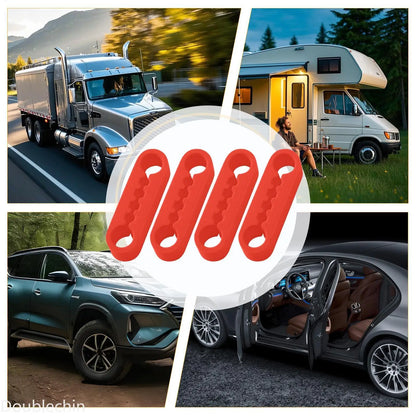 Silicone Car Door Shock Absorber Pads Elastic Damper Cushion Protection for Quiet Closing Vehicle Truck SUV RV Door Edge & Paint