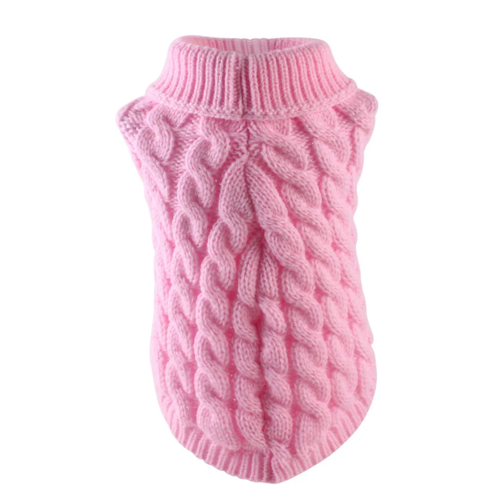 Classic Solid Chihuahua Puppy Dog Sweater for Small Dogs Winter Warm Pet Clothes Yorkshire Schnauzer Pullovers disfraz de perro