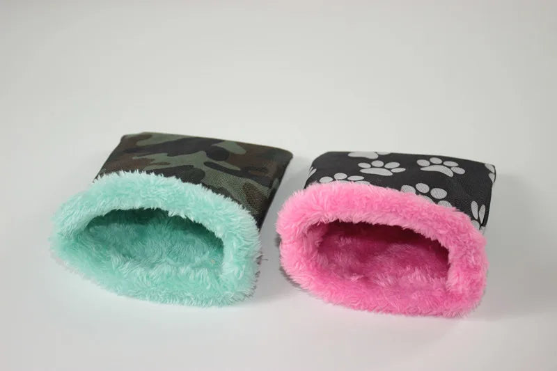 1 PC Random Color Small Pet Hamster Guinea Pig Small Nest Pet Hedgehog Squirrel Hamster Bed Comfortable Warm House for Winter