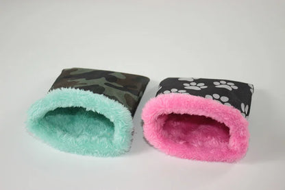 1 PC Random Color Small Pet Hamster Guinea Pig Small Nest Pet Hedgehog Squirrel Hamster Bed Comfortable Warm House for Winter