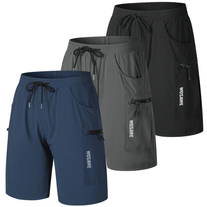 WOSAWE MTB Shorts Summer Men Cycling Shorts 2 in 1 Mountain Bike Padded Shorts Double Layer Downhill Bike Quick Dry Short Pants