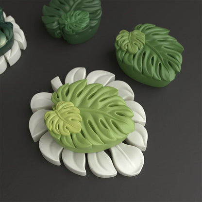 3D Tropical Leaves Silicone Mold for Handmade Soap Candle Resin Macking Molds DIY Art Crafts Aromatherapy Gypsum Ornaments Mould