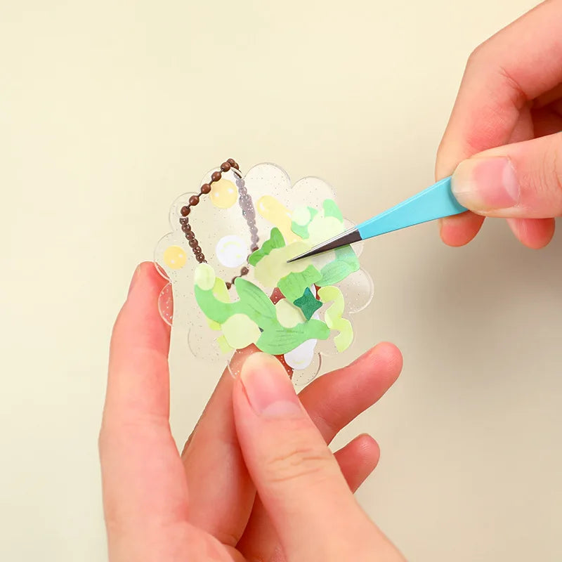 2pcs Tweezers Creative Macaroon Color Clip for DIY Decroative Journal Diary Scrapbook Sticker Tool Back To School Student Supply