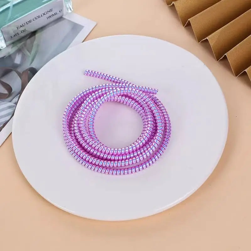 1.4m Cable Protector Winder For USB Charging Data Cable Wire Protection Cover Protect Data Cord Protector Cable Organizer