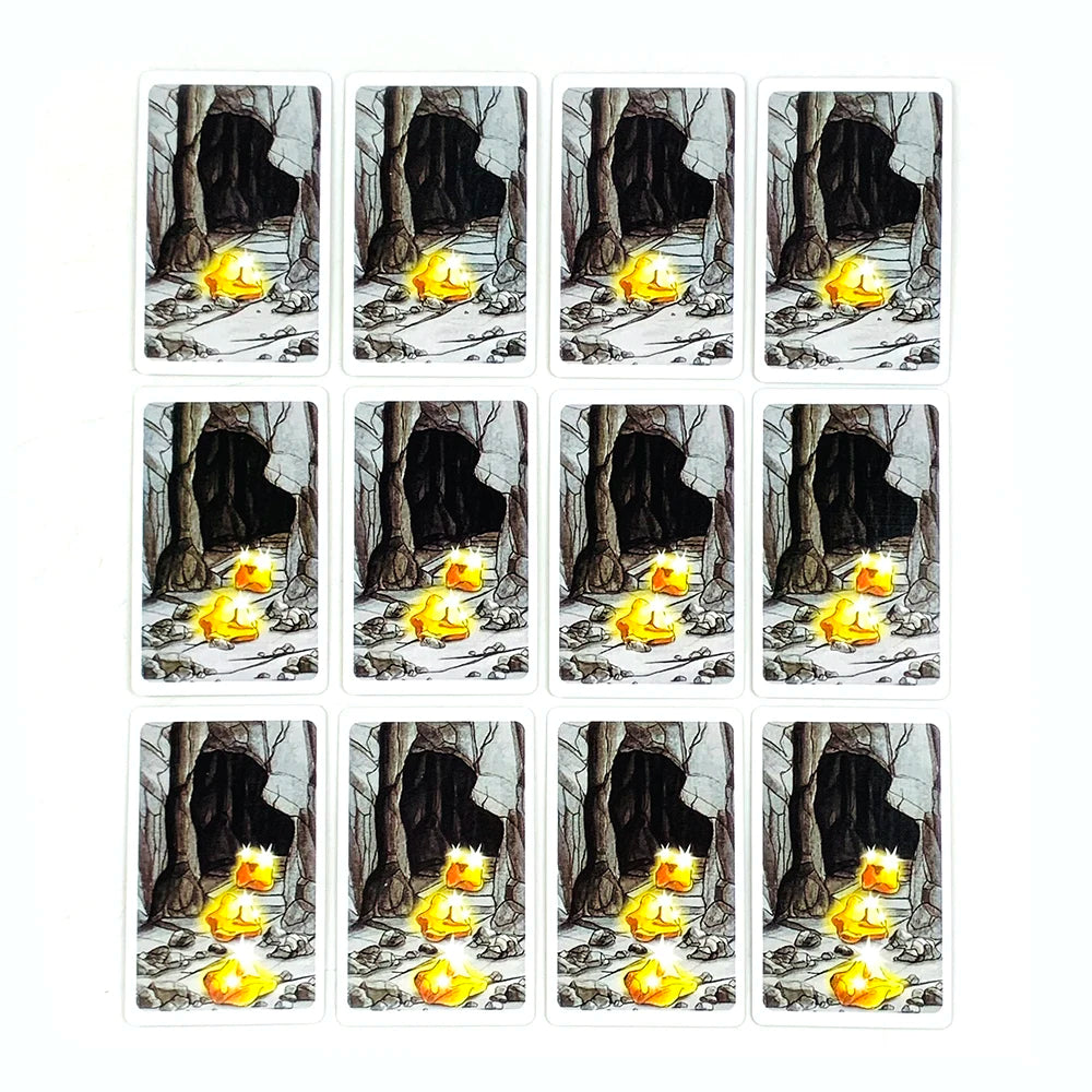 Board Game Cards Table Games English Version Card Games Dwarf Gold Mine Digging Miner Card Game Halloween and Christmas Games