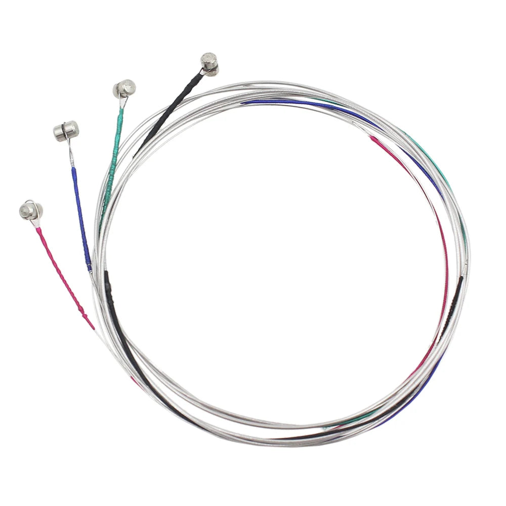 4pcs A Set of Violin Strings E-A-D-G Steel Core Nickel Silver Wound Exquisite Stringed Musical Instrument Parts Accessories