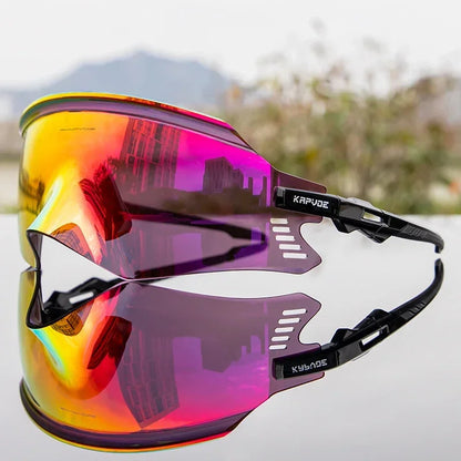 2025 Kapvoe Sport Sunglasses Road Bike Mountain Bicycle Cycl Glasses Riding Goggle Sports Eyewear for Man Women Cycling Glasses