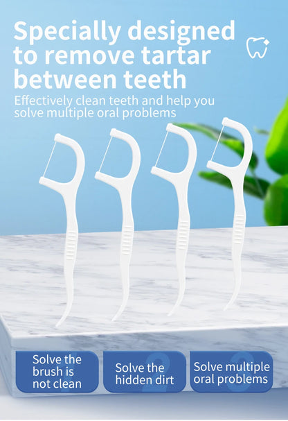 600PCS/300PCS/100PCS/50PCS/30PCS - Dental floss stick - interdental cleaning tool