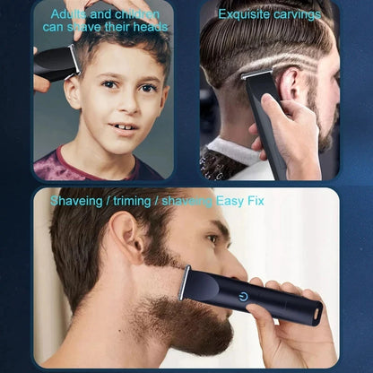 New Electric Hair Clipper Hair Trimmer for Men Body Groomer & Pubic Waterproof Hair Trimmer Replaceable Ceramic Blade 2026