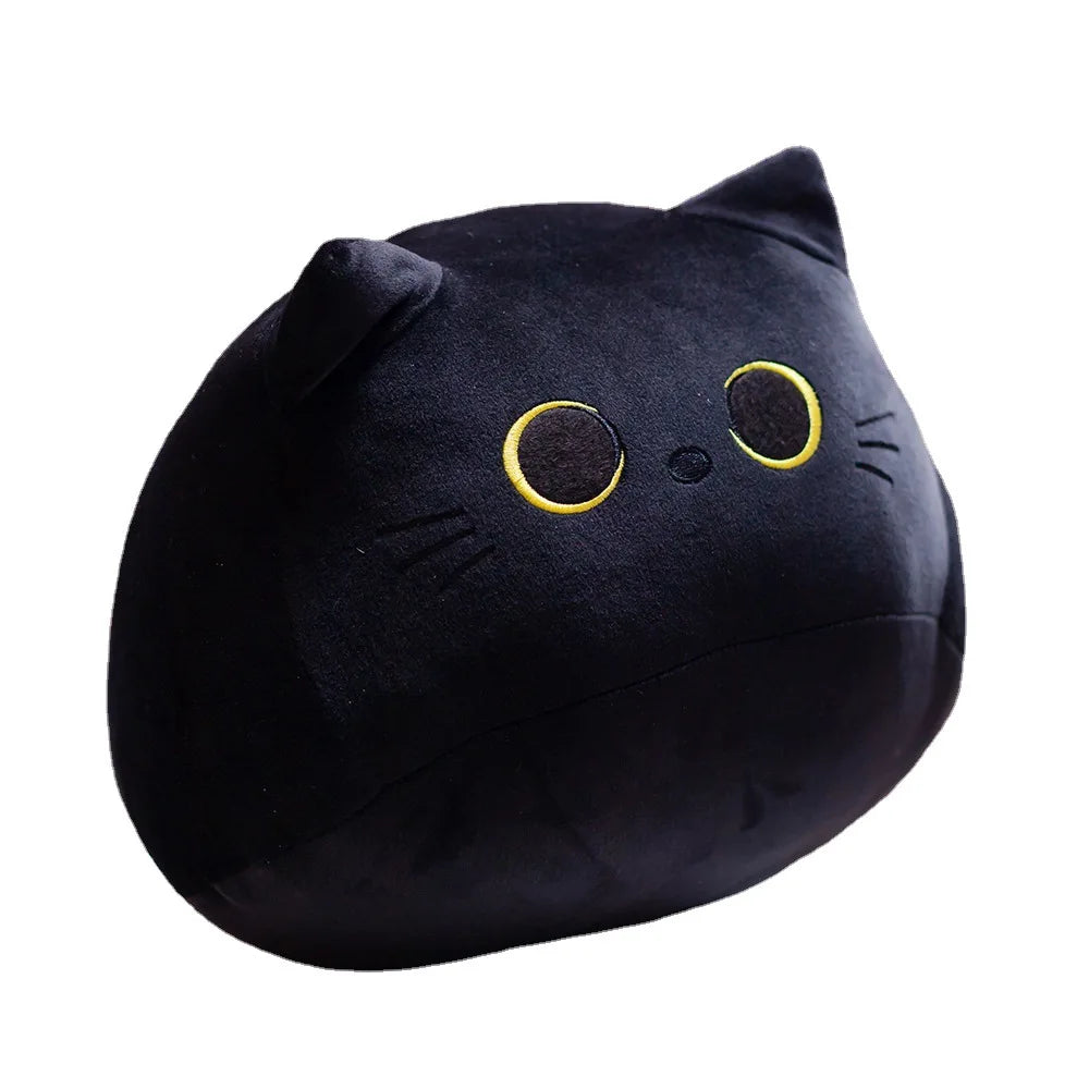 15cm/25cmFluffy Black Cat Plush Toys Stuffed Animal Cats Soft Pillow Nap Cushion Home Decoration Creative Birthday Gift for Kids