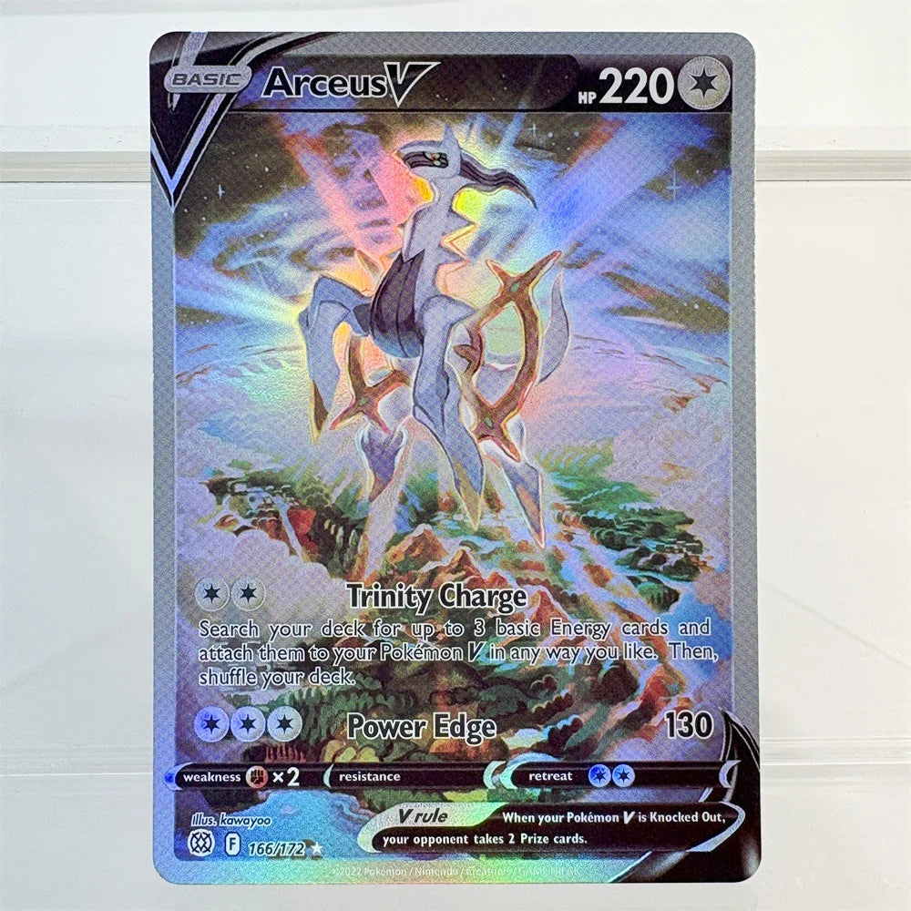 PKM Holo Proxy Cards Blaziken Vmax Aerodactyl Vstar Arceus Beedrill Mew Foil Cards PTCG PROXY The Best Gift for Collectors