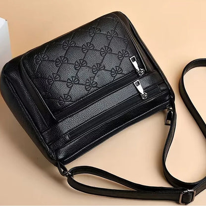 Women's Stylish Crossbody Shoulder Bag with Bow Print Decoration Practical for Daily Casual Outings Commute