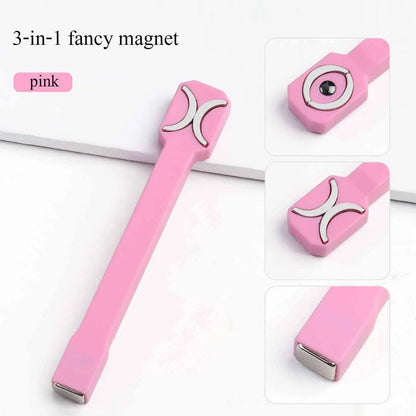 3 In 1 Multifunctional Strong Cat Eye Magnet UV/LED Gel Nail Magnetic Stick for Nail Art Design Manicure Special Tools