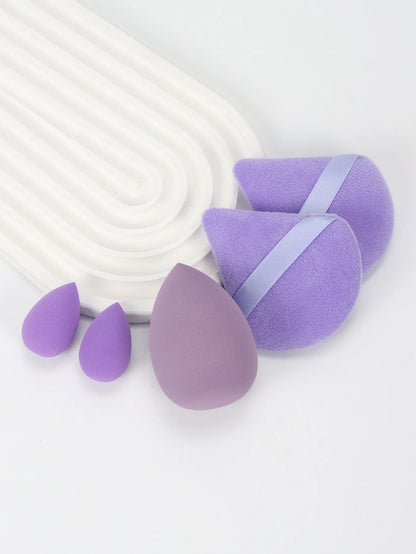5Pcs Professional Makeup Sponge Set - Soft, Gentle, Multi-Purpose Tools for Perfect Foundation, Powder and Blush Application