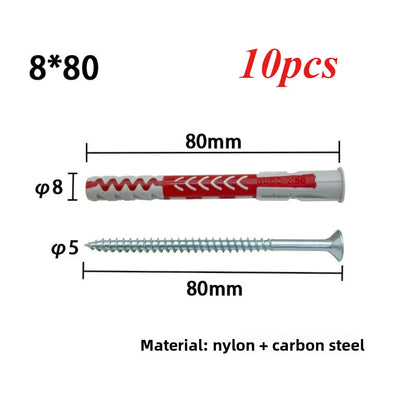 Dual-Color Expansion Screws – Wall Anchors for Hollow Bricks Foam Walls & Aerated Blocks | Home & Engineering Expansion Bolts