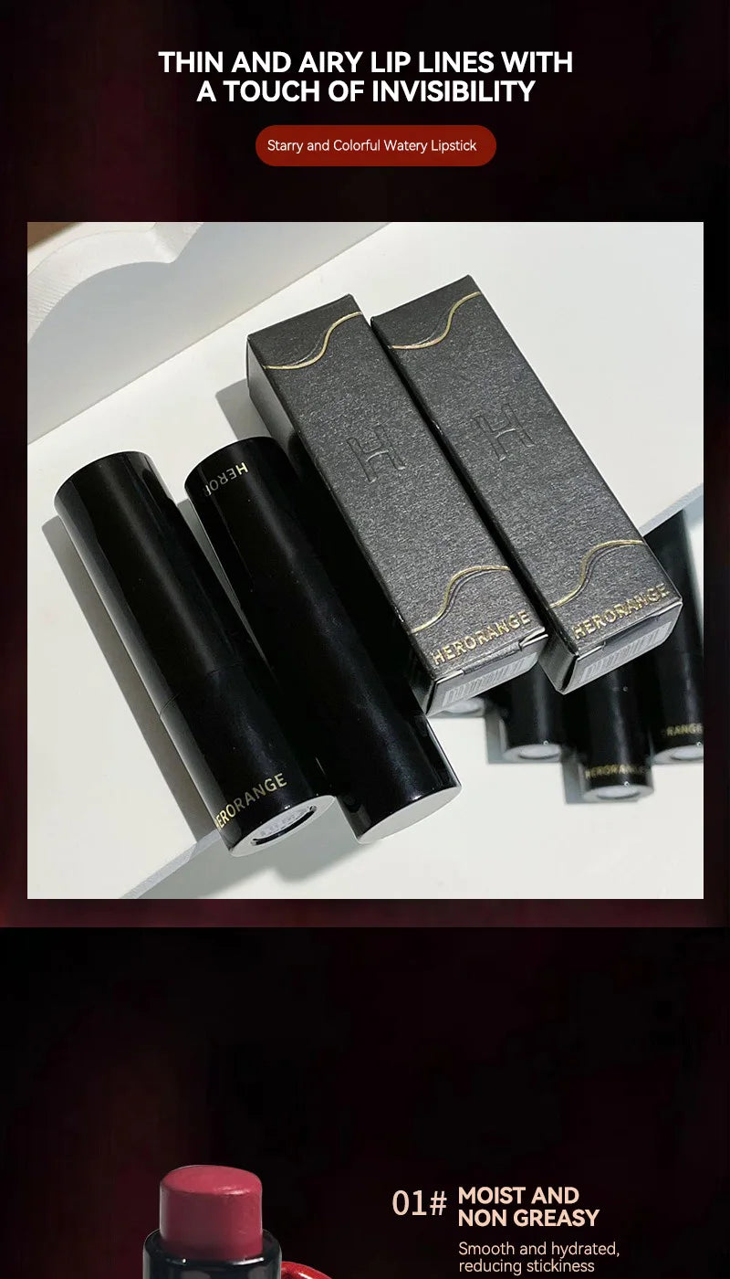HERORANGE~ Low Saturation Light Lipstick Multi-purpose Stick Moisturizing White Natural Holding Mirror lipstick