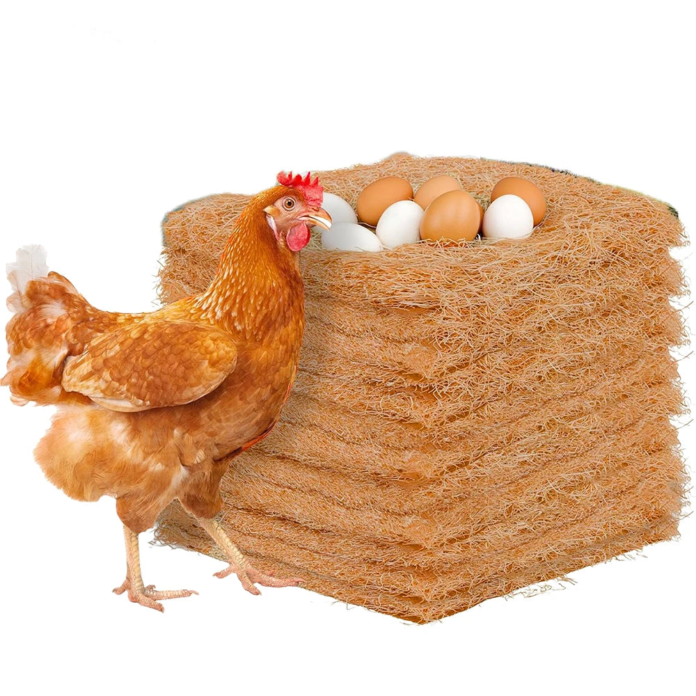 10Pcs/1Pc Nesting Liner Nest Box Chicken Mat, Nest Mat Box Liner, Chicken Coop Chicken Mat, Chick Mat Bird Nest Mat Rabbit Mat