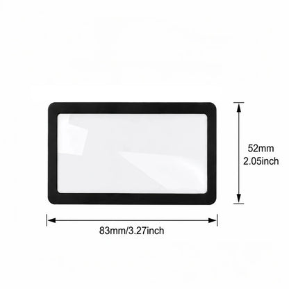 1-10pcs Portable Card-Sized Magnifying Glass Slim Pocket Magnifier for Reading Small Text,Receipts Fine Print,for Everyday Use