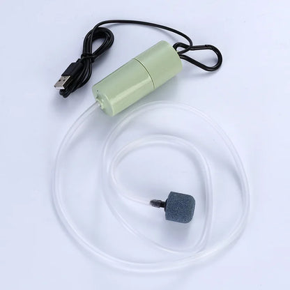 Mini Oxygen Pump USB Portable Fish Tank Fish Farming Aquarium Supplies Small Oxygen Pump Ultra Quiet Fishing Aerator