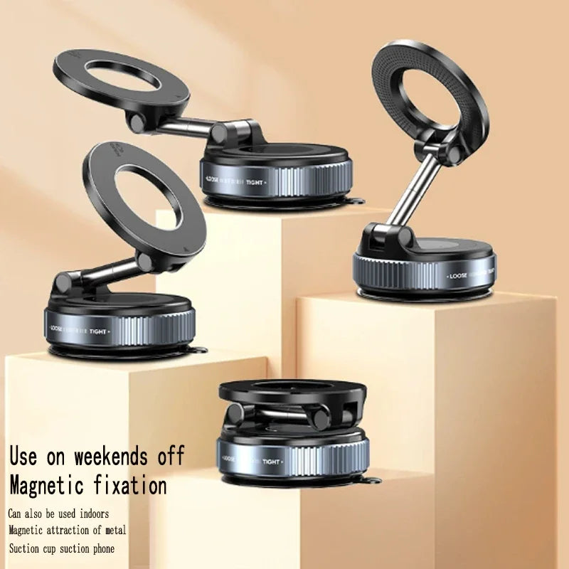New foldable vacuum adsorption magnetic car phone holder 2025 suction cup dedicated navigation phone holder%#%#%#%#
