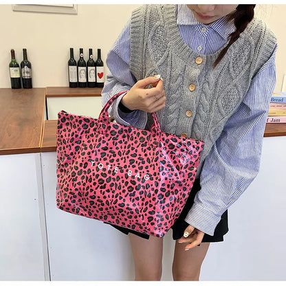 Leopard Print Women's Handbag Summer New Large-capacity Fashionable Tote Bag Fashionable Handbag Bags for Women Designer Bags