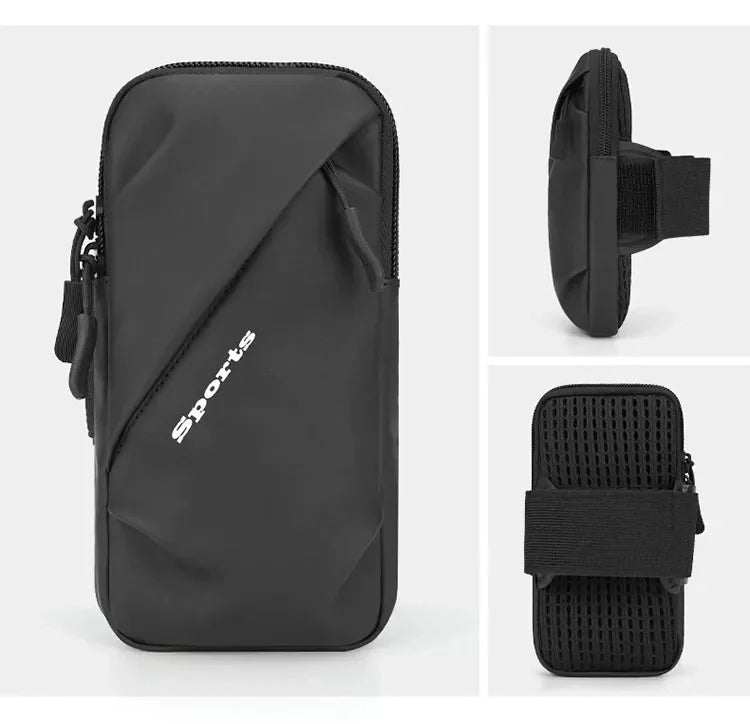 Running Phone Holder Jogging Bags for iPhone Samsung Universal Waterproof PU Sports Armband Phones Arm Bag Running Accessory