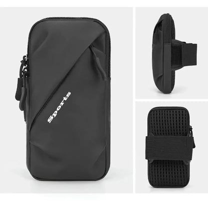 Running Phone Holder Jogging Bags for iPhone Samsung Universal Waterproof PU Sports Armband Phones Arm Bag Running Accessory