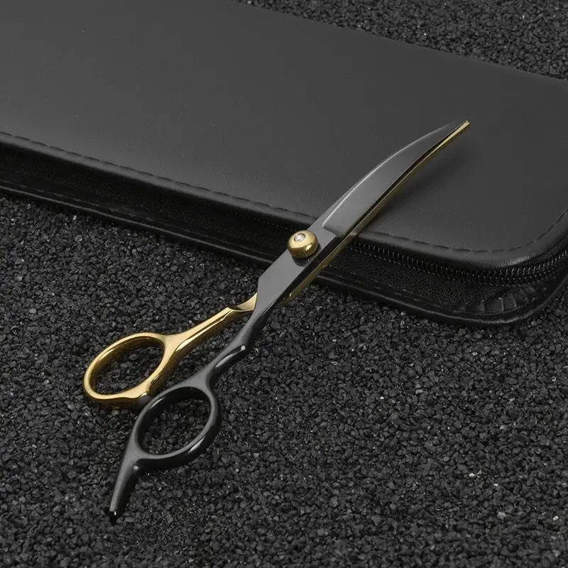 6.5 Inch Pet  Grooming Scissors Kit  Cat Hair Thinning Shear Pet Scissors Set Blackgold  Dog Scissors