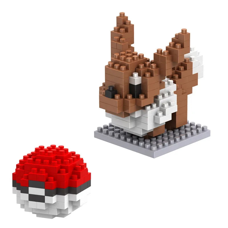 75 Style Building Blocks Assembly Anime Picachu Charizard Doll Blastoise Bulbasaur Gengar Bricks Figures Toy for Kid Gift