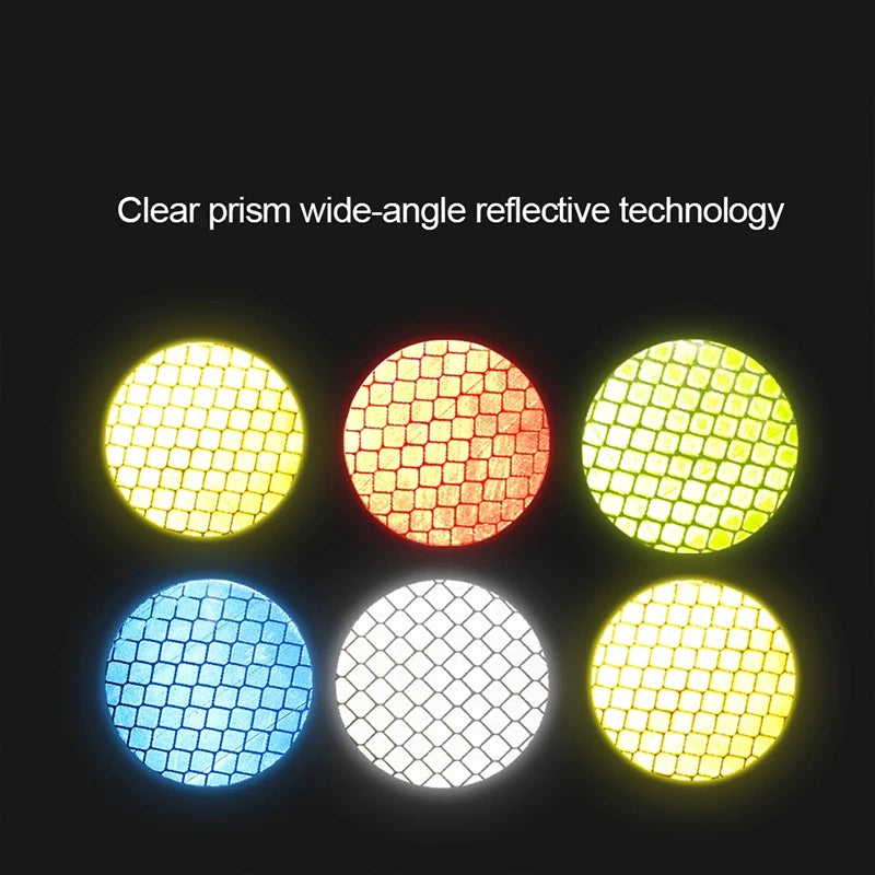 10pcs/set Car Bumper Reflective Safety Strip Stickers Car Circular Reflective Sticker Reflective Warning Safety Tape