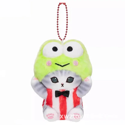 Kawaii Mofusand Cross-Dressing Sanrio Hello Kitty Kuromi Hanyodon Plush Keychain Pendant Anime Plush Backpack Pendant