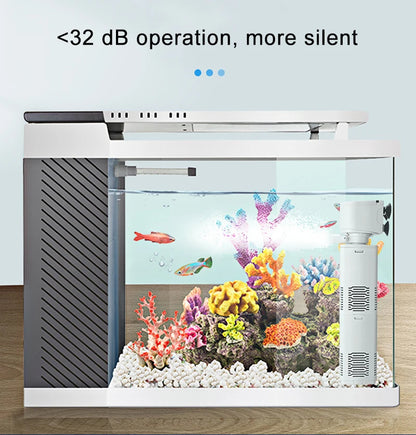 Aquarium Filter Pump Fish Tank Submersible Silent Air Oxygen Aerator Water Change Pump Aquarium Air Pump Wave Maker 220v