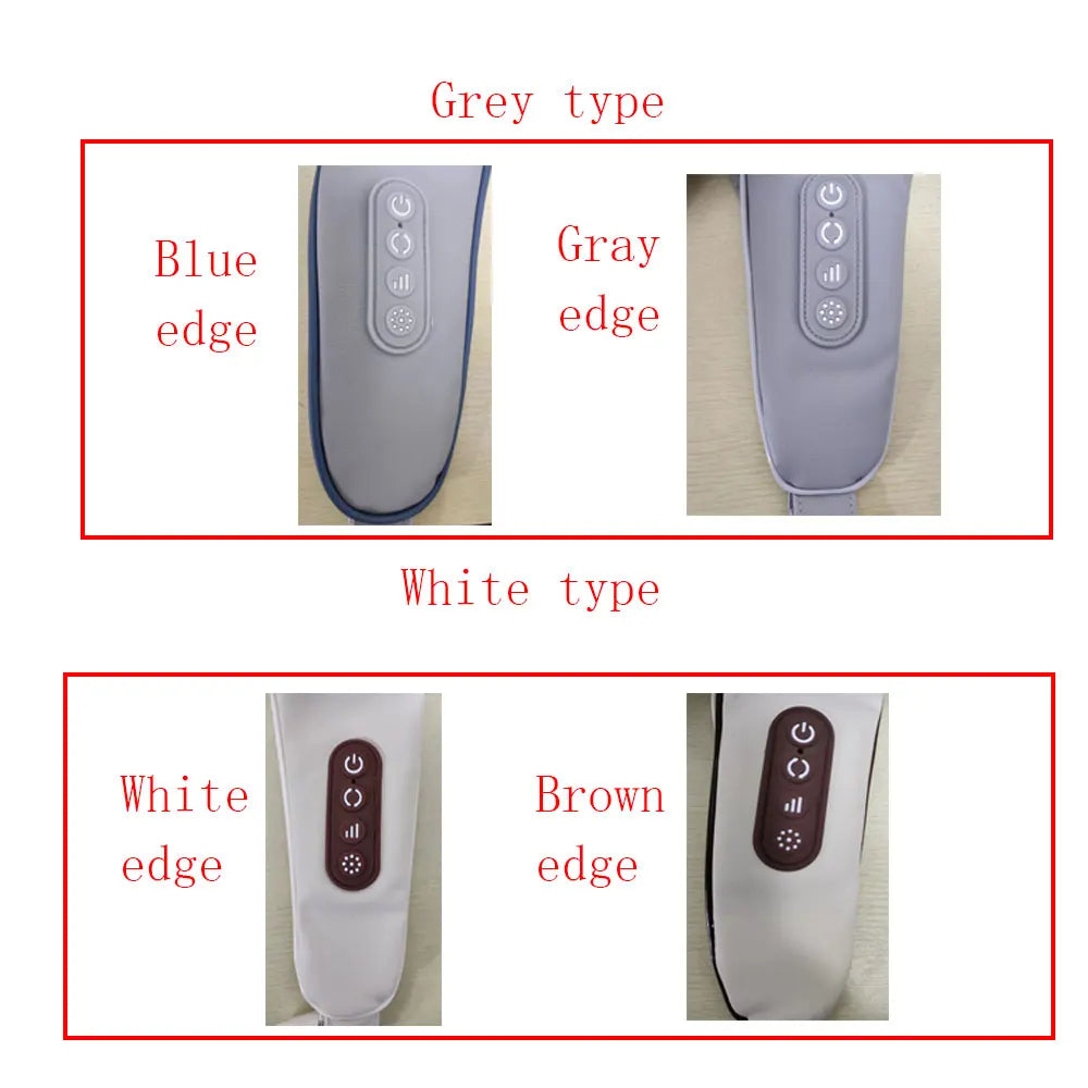 Shiatsu Neck And Shoulder Massager with LED Red Light Kneading Spine Back Muscle Relaxer for Home Use  Shoulder Massage Shawl