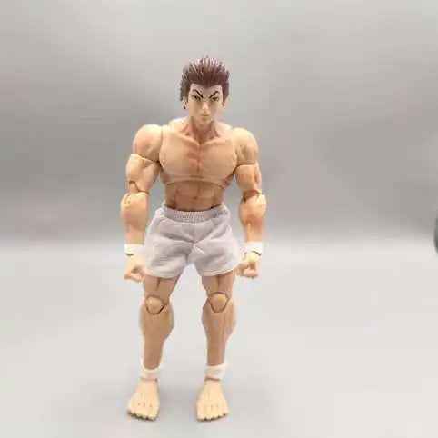kucikuji 1/12 Scale Anime Baki Hanma Oni Action Figure Real Man Assembly Model Figurine Office Desktop Decoration Ornaments