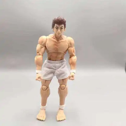 kucikuji 1/12 Scale Anime Baki Hanma Oni Action Figure Real Man Assembly Model Figurine Office Desktop Decoration Ornaments