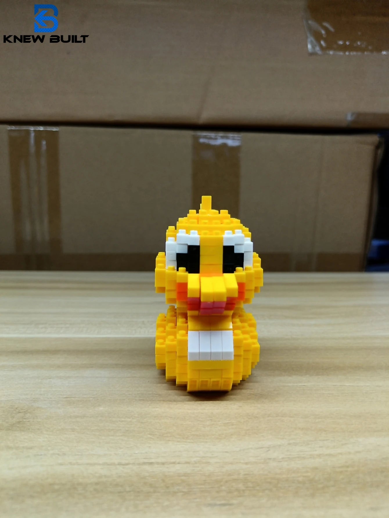 Little Yellow Duck Puzzle Assembly Building Blocks Toys Animal Series 3D Model Micro Mini Diamond Bricks Pig Panda Hamster Snail