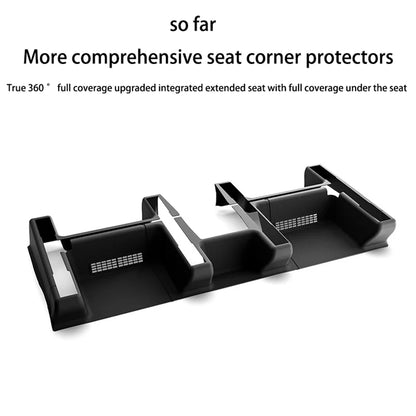 For Tesla Model Y Juniper 2025 2026 Under Seat Corner Guard Seat Slide Rail Protector Cover Anti-Kick Decor Flocking Accessories