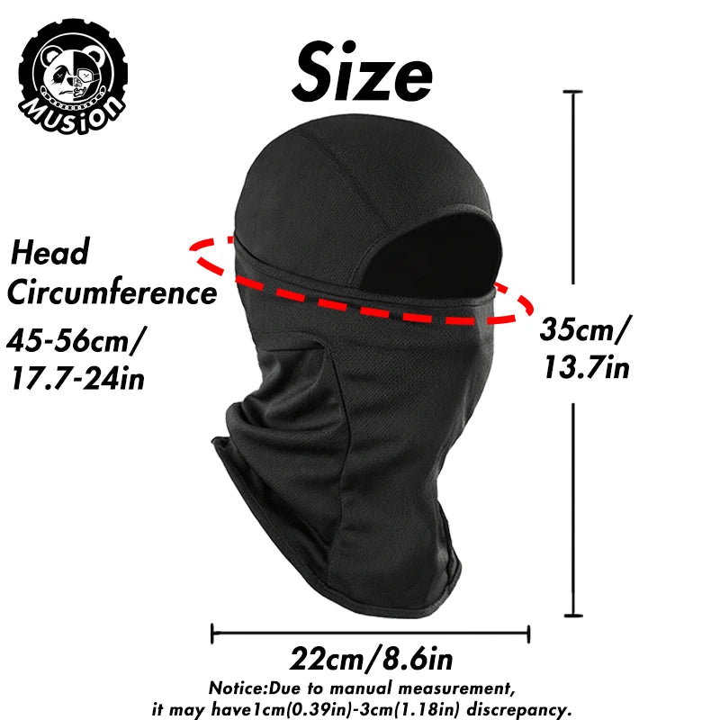 Musion Balaclava Women's Cycling Face Mask Multi Functional One Piece Headscarf Scarf Windproof Dustproof  Sunscreen Four Season