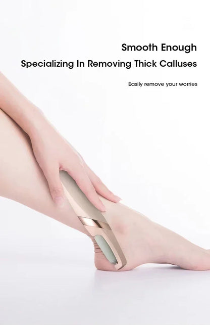 NEW in USB Electric Dead Skin Pedicure Automatic Foot Grinder Rechargeable Roller Feet Pedicure Tool with Removable Roller Heads