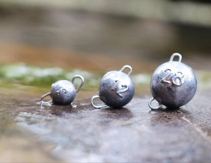 5pcs 2g-18g Fishing Weight Sinker Jig Head Deep Water Bullet Weight with Swivel Round Ball Sinkers Fishing Tackle Accessories