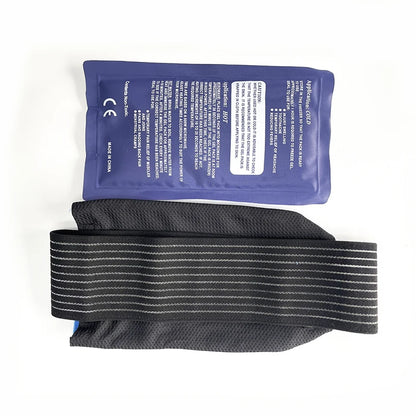 Gel Ice Packs With Elastic Strap Adjustable Wrap Hot Cold Compress Gel Packs For Shoulder Back Knee Neck Ankle