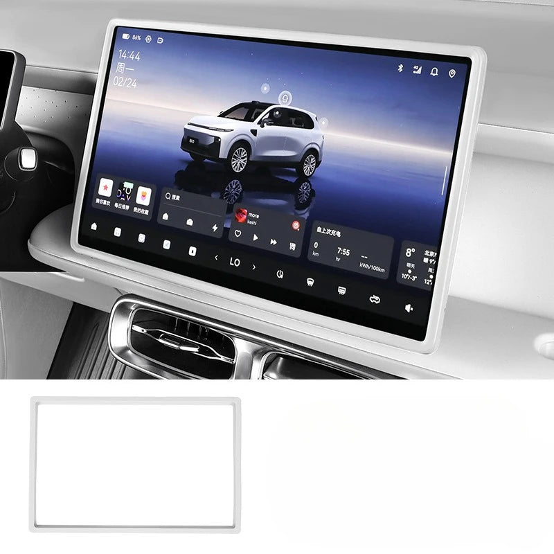 For Leapmotor B10 Silicone Screen Protector Frame Navigation Screen Anti-bump Protective Case Car Interior Decoration Products