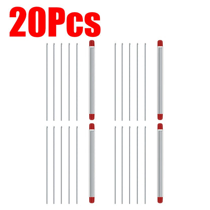 5-20Pcs Earthworm Hooking Needle Stainless Steel Earthworm Gas Needle Portable Hollow Fishing Worm Penetrating Driller Fish Tool