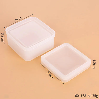 DIY Silicone Jewelry Box Mold Heart Hexagon Flower Storage Boxs Molds with Lid Epoxy Resin Mould Casting Crafting Macking Tool