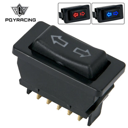 Universal Auto Car Power Window Switch Lifting Switch 5 Pin DC 12V 20A Blue/Red Light Color And Harness