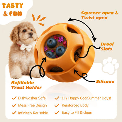 Interactive Dog Toys for Boredom - Dog Treat Molds Silicone Healthy Treats for Dogs puppy Enrichment Toy for Frozen in Summer