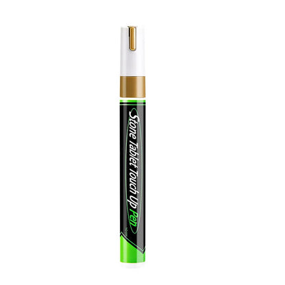 Golden Tombstone Marker Inscription Restoration Pen,  Weatherproof Tracing Pen Quick-Dry Touch Up Paint Pen for Granite Stone