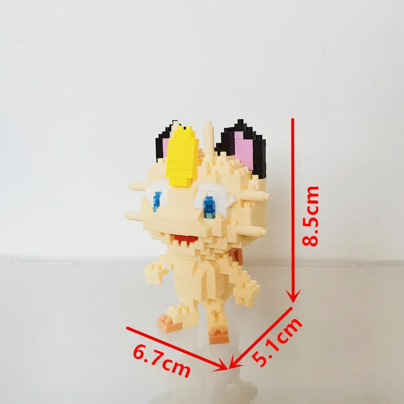 75 Style Building Blocks Assembly Anime Picachu Charizard Doll Blastoise Bulbasaur Gengar Bricks Figures Toy for Kid Gift