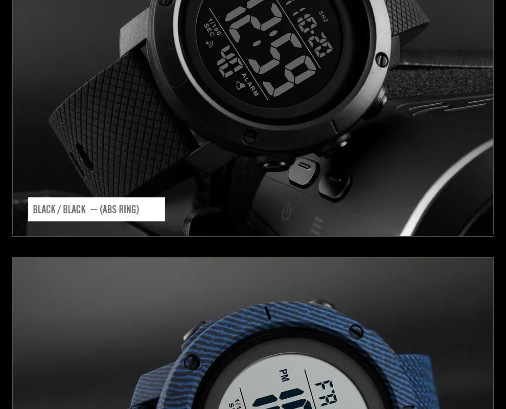 SKMEI 1426 Sports Waterproof Digital Watch for Men Stopwatch Electronic LED Display Mens Wristwatches Reloj Masculino Clock 1416