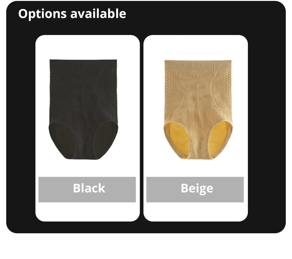 Flarixa High Waist Shaping Panties For Women Breathable Hollow Out Belly Tummy Control Brief Shapewear Body Shaper Underwear